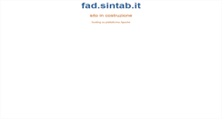 Desktop Screenshot of fad.sintab.it
